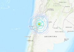 <b>阿根廷西部发生6.4级地震 震源深度14.3千米无极</b>